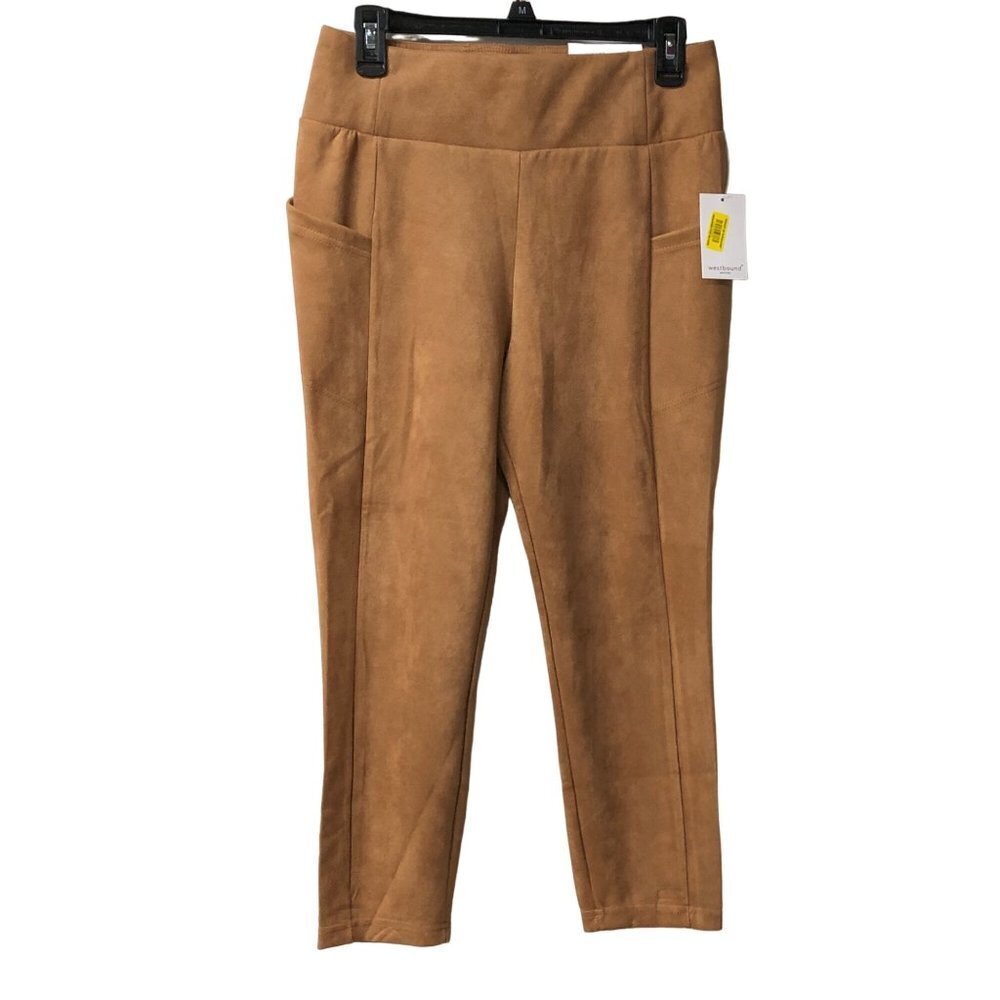 WESTBOUND high rise Suede ESSENTIAL LEGGING PET SM SHORT NWT
